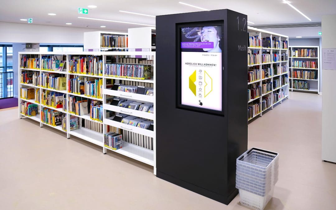 Digital wayfinding for the Ludwigshafen library